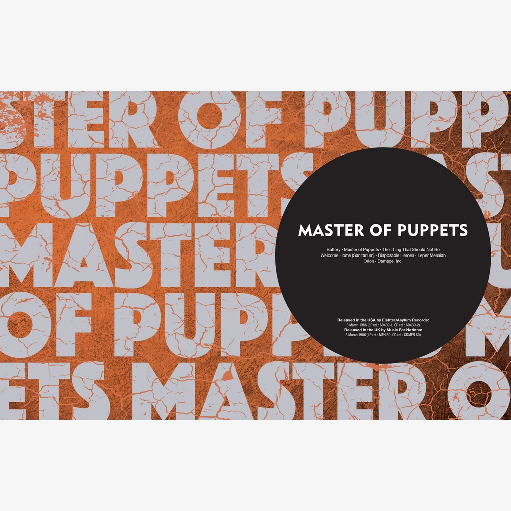 Inside spread with a feature on Master of Puppets